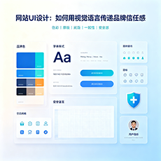 网站UI设计：如何用视觉语言传递品牌信任感